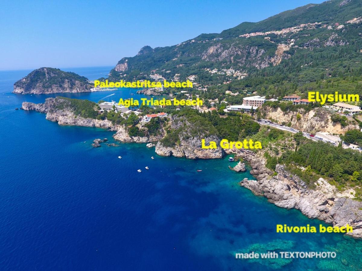 Elysium Apartments Corfu Paleokastritsa Exteriör bild